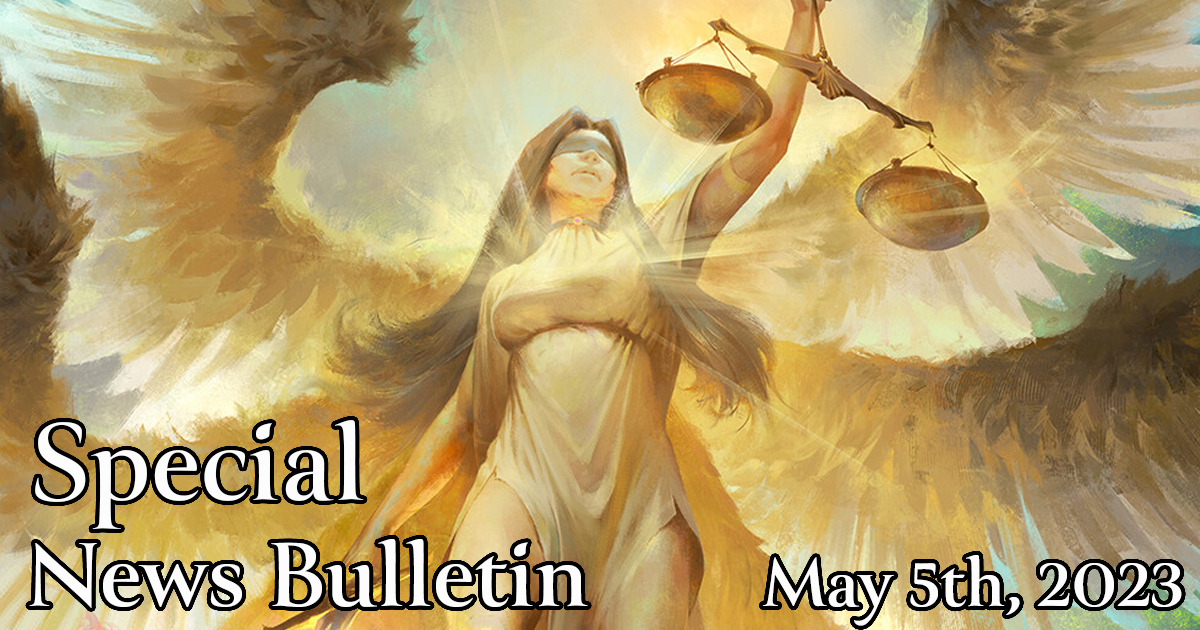 Special News Bulletin - May Program Update