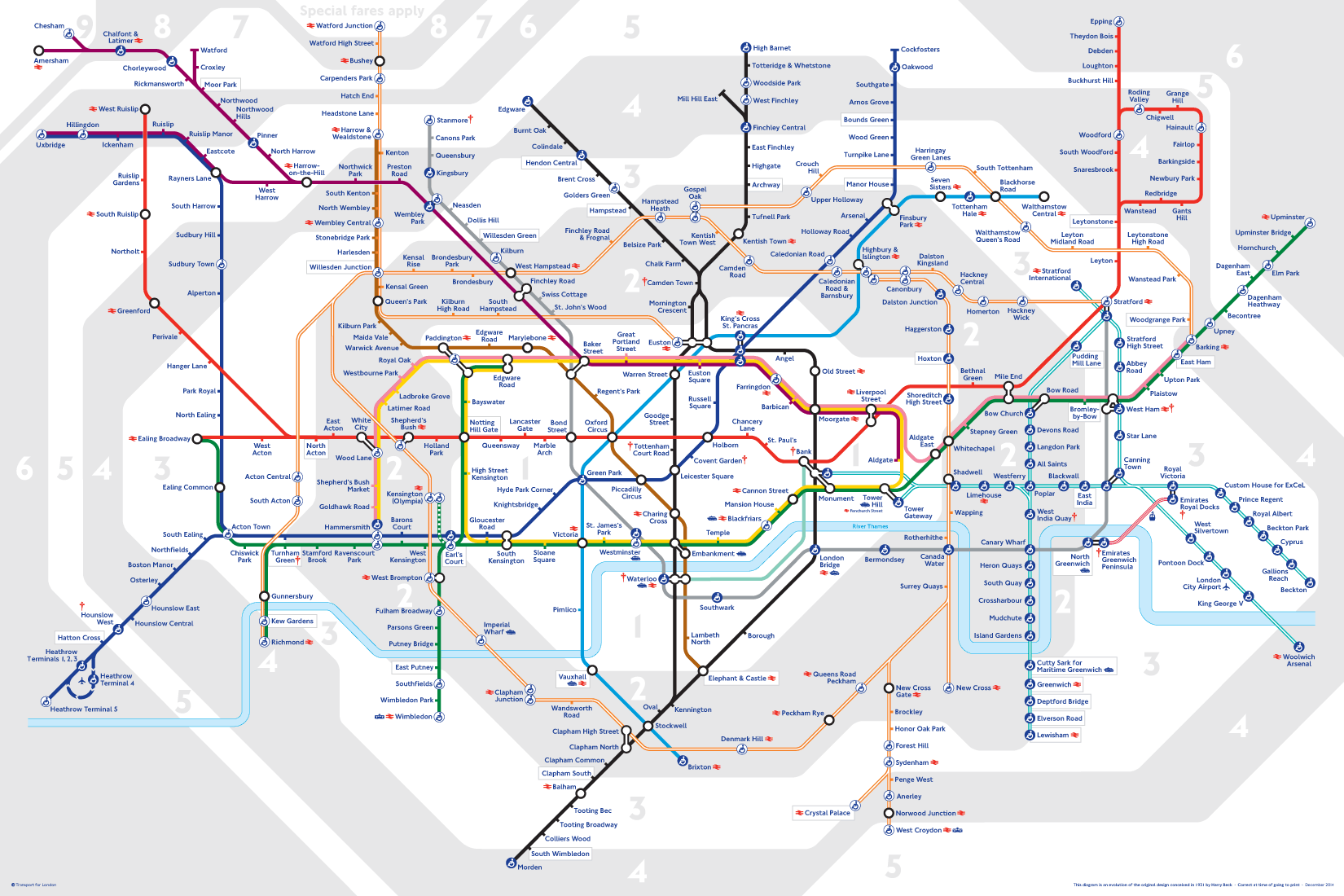 Subway Map for London