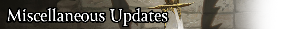 Misc Updates