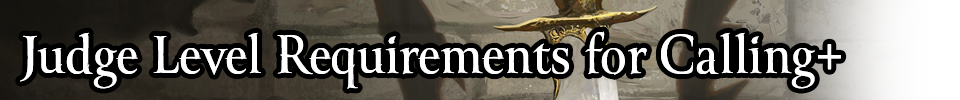 Judge Level Requirement Update for Calling+