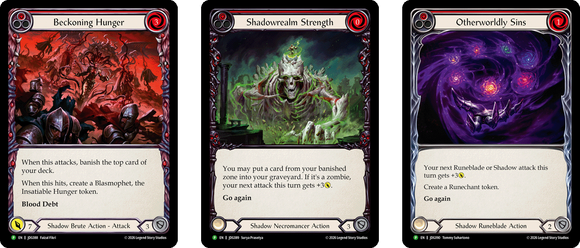Judge Pack Spoilers - Beckoning Hunger (1), Shadowrealm Strength (1), Otherworldly Sins (1)