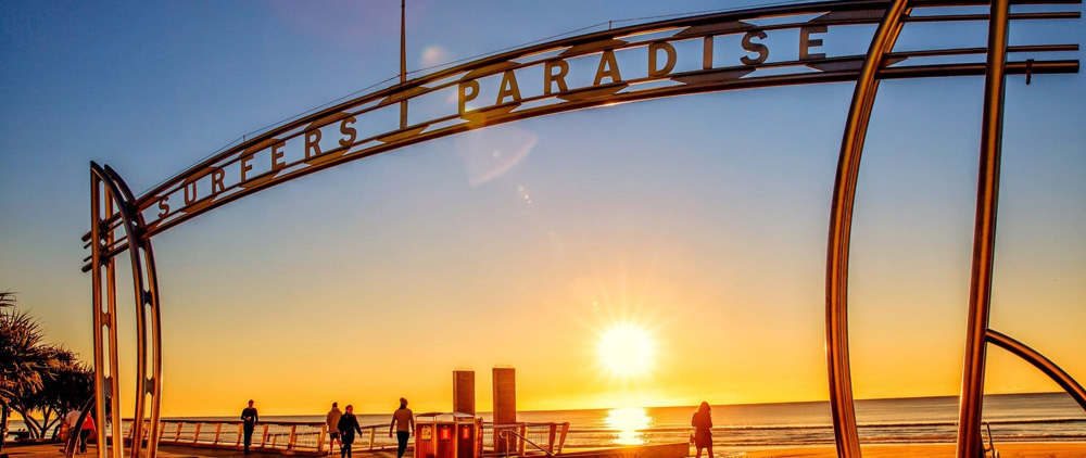 Surfer's Paradise Entrance Sign